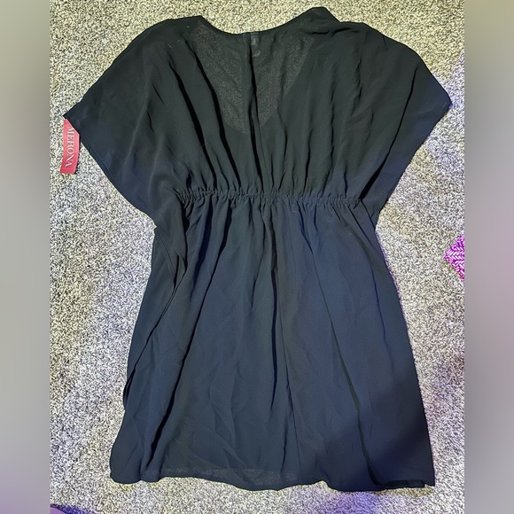 Merona Sheer black bathing suit cover up - womenβs Size Medium M - New With Tags - Picture 2 of 7